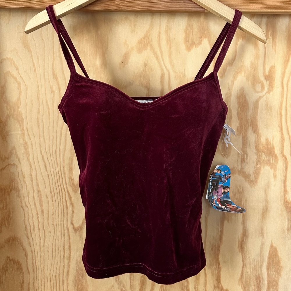 velvet tank was built-in bra! Vintage w/ Tags!!
